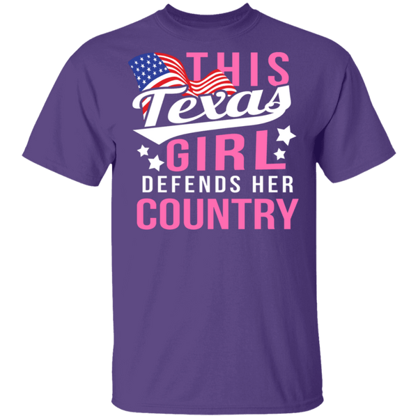 This Texas Girl Defends Her Country T-Shirt CustomCat