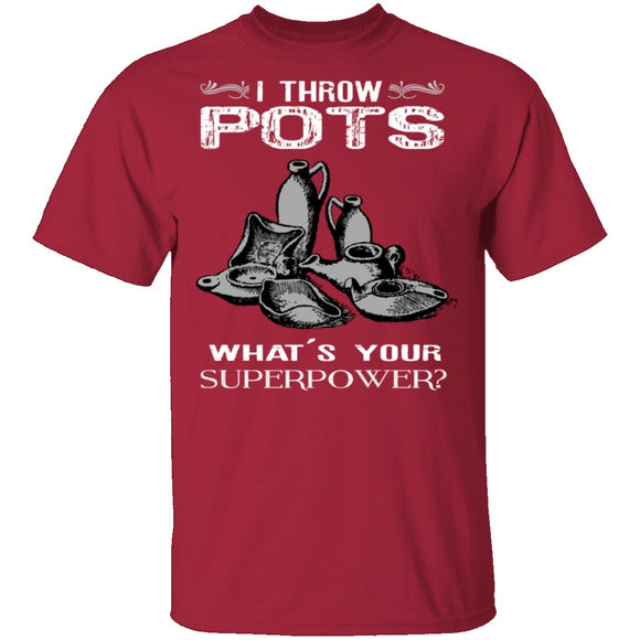 Throw Pots T-Shirt CustomCat
