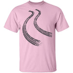 Tire Marks T-Shirt CustomCat