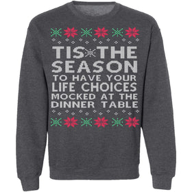 Tis The Season Ugly Christmas Sweater CustomCat
