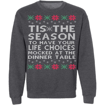 Tis The Season Ugly Christmas Sweater CustomCat