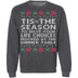Tis The Season Ugly Christmas Sweater CustomCat
