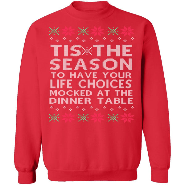 Tis The Season Ugly Christmas Sweater CustomCat
