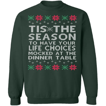 Tis The Season Ugly Christmas Sweater CustomCat