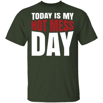 Today Is My Hot Mess Day T-Shirt CustomCat