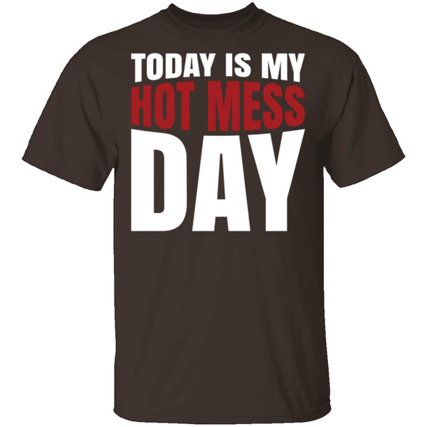Today Is My Hot Mess Day T-Shirt CustomCat