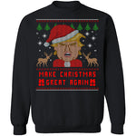 Trump Make Christmas Great Again Ugly Sweater CustomCat