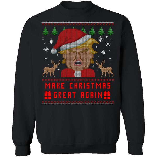 Trump Make Christmas Great Again Ugly Sweater CustomCat