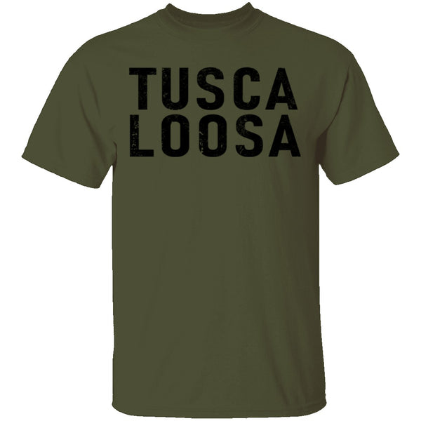 Tusca Loosa Black T-Shirt CustomCat