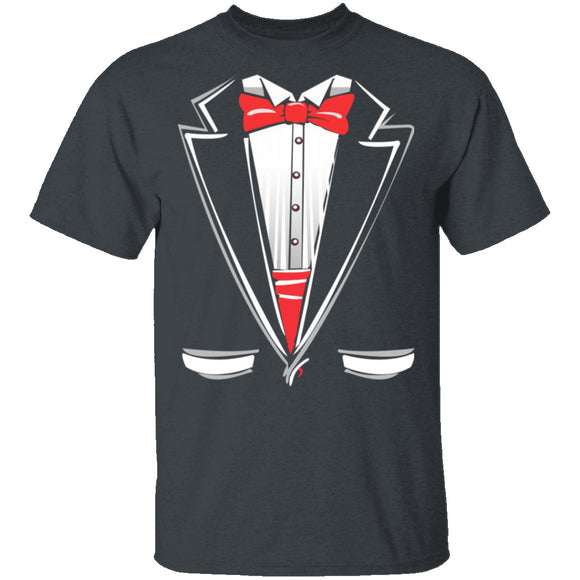 Tuxedo Shirt T-Shirt CustomCat