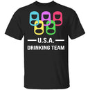 U.S.A. Drinking Team T-Shirt CustomCat