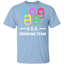 U.S.A. Drinking Team T-Shirt CustomCat