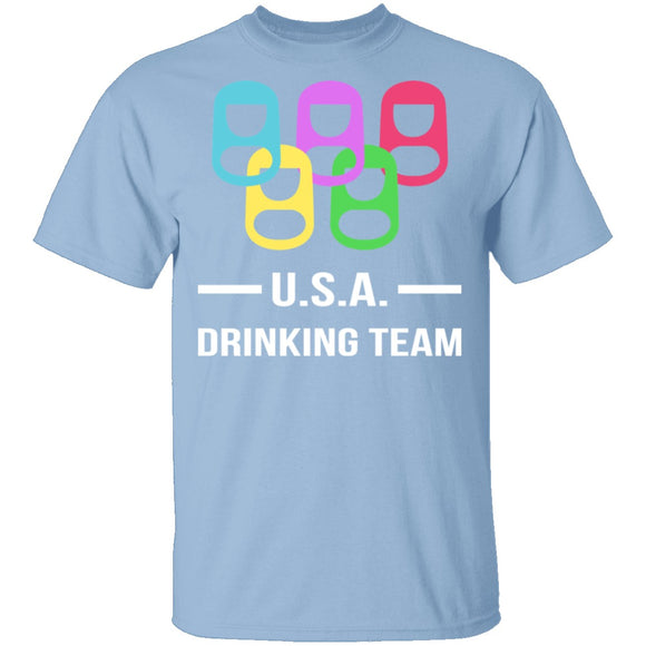 U.S.A. Drinking Team T-Shirt CustomCat