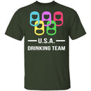 U.S.A. Drinking Team T-Shirt CustomCat