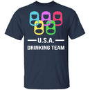 U.S.A. Drinking Team T-Shirt CustomCat