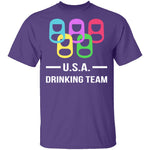 U.S.A. Drinking Team T-Shirt CustomCat