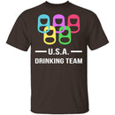 U.S.A. Drinking Team T-Shirt CustomCat