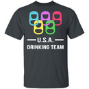 U.S.A. Drinking Team T-Shirt CustomCat