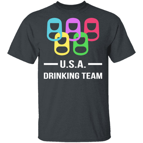 U.S.A. Drinking Team T-Shirt CustomCat