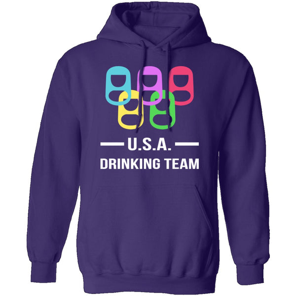 U.S.A. Drinking Team T-Shirt CustomCat