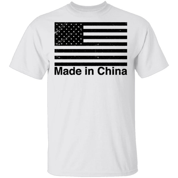 US Flag Made In China T-Shirt CustomCat