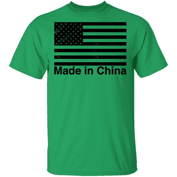 US Flag Made In China T-Shirt CustomCat