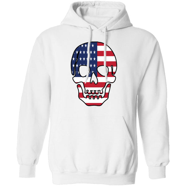 US Flag Skull T-Shirt CustomCat