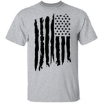 USA Distressed Flag T-Shirt CustomCat