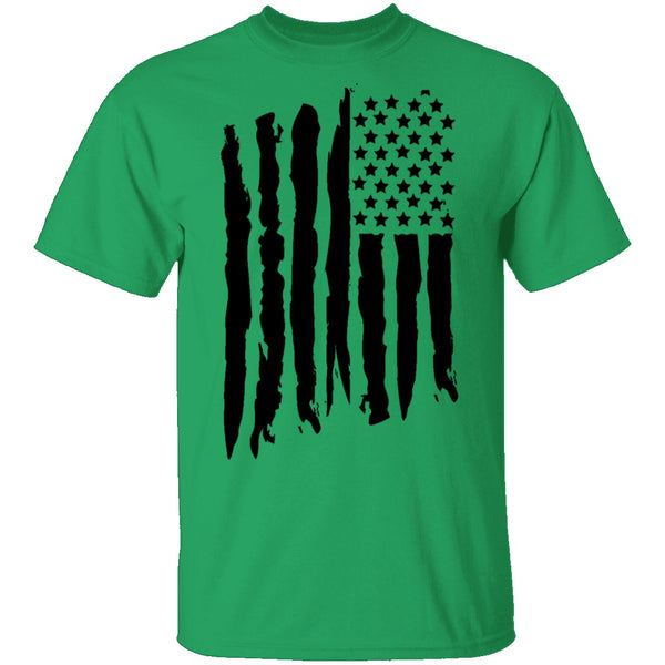 USA Distressed Flag T-Shirt CustomCat