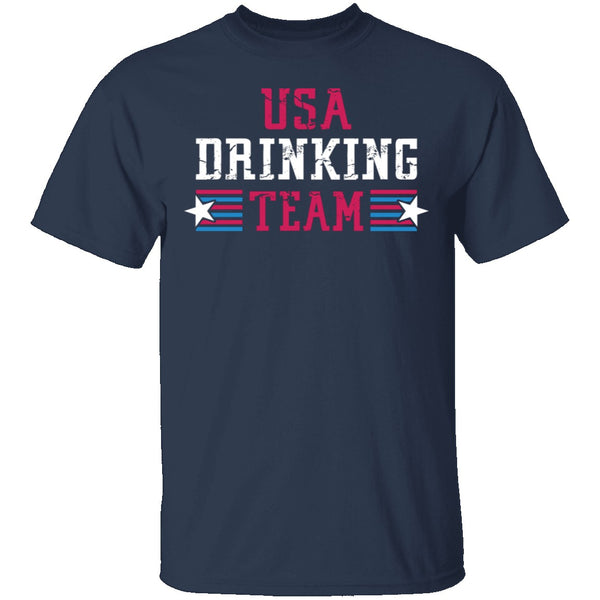 USA Drinking Team T-Shirt CustomCat