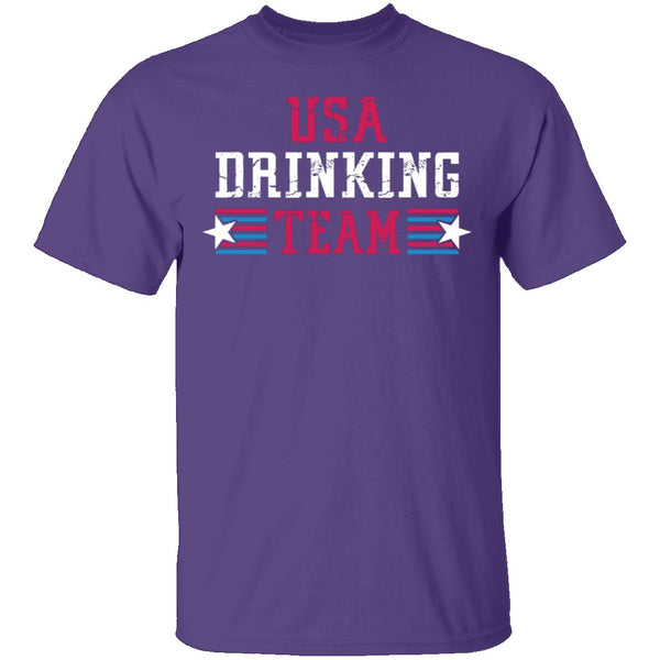 USA Drinking Team T-Shirt CustomCat