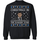 Ugly Christmas Sweater In The Danger Zone CustomCat