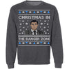 Ugly Christmas Sweater In The Danger Zone CustomCat