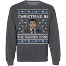 Ugly Christmas Sweater In The Danger Zone CustomCat