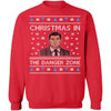 Ugly Christmas Sweater In The Danger Zone CustomCat