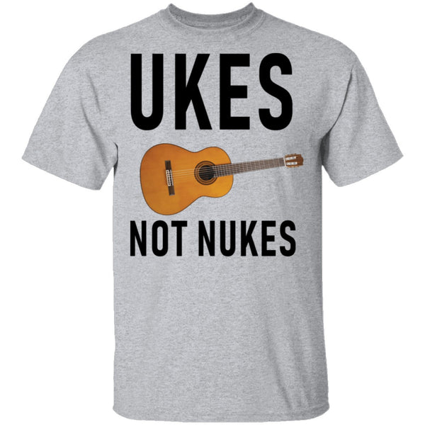 Ukes Not Nukes T-Shirt CustomCat