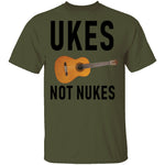 Ukes Not Nukes T-Shirt CustomCat