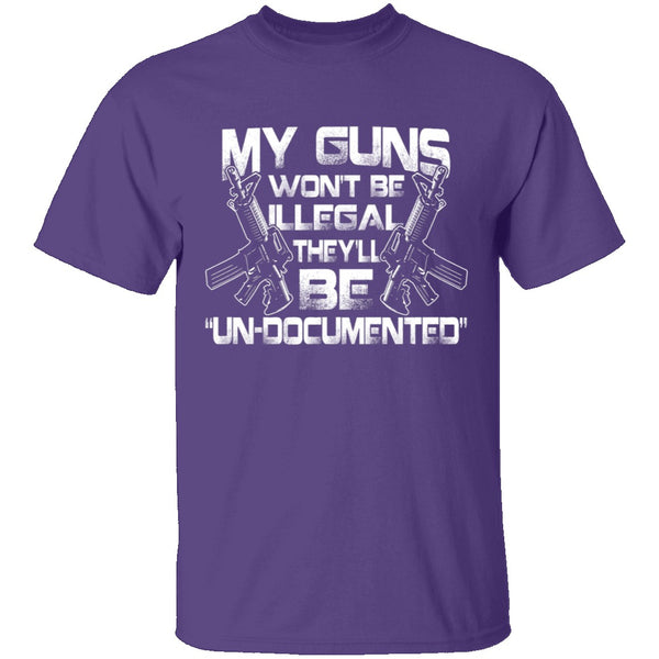 Un-Documented Guns T-Shirt CustomCat