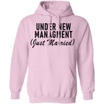 Under New Management Just Married T-Shirt CustomCat