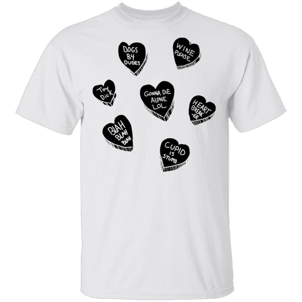 V Day Hearts T-Shirt CustomCat
