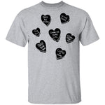 V Day Hearts T-Shirt CustomCat