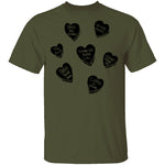 V Day Hearts T-Shirt CustomCat