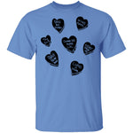V Day Hearts T-Shirt CustomCat