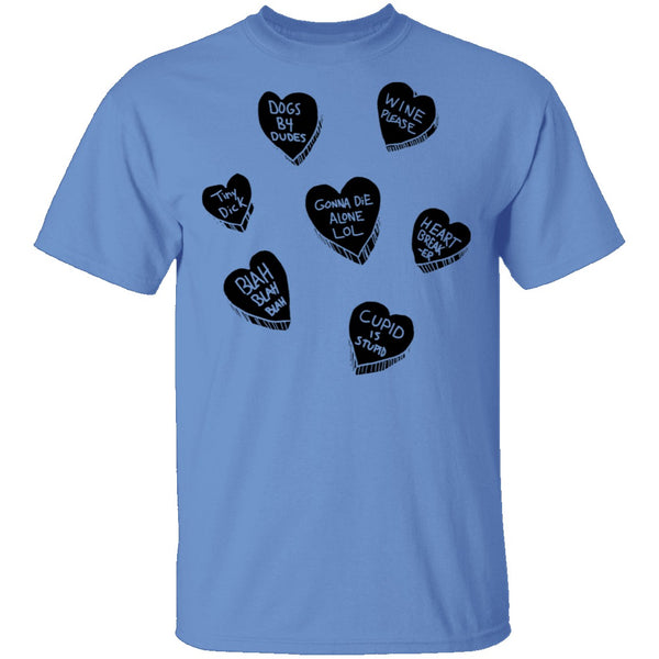 V Day Hearts T-Shirt CustomCat