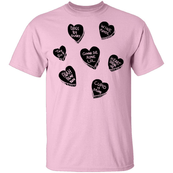 V Day Hearts T-Shirt CustomCat