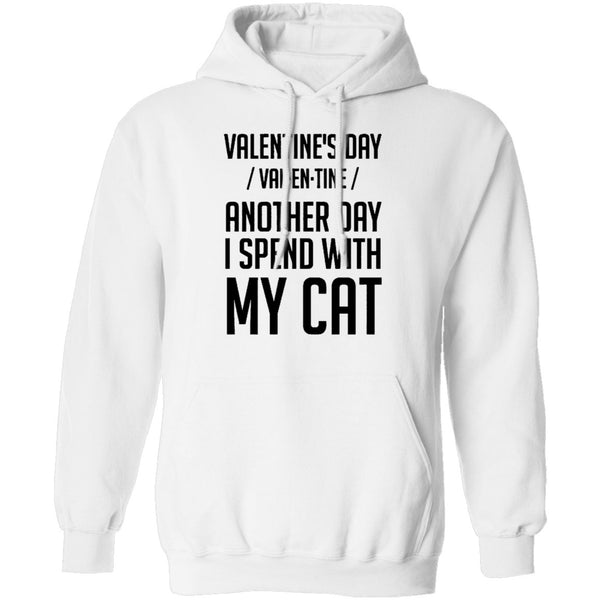 Valentine's Day - Another Day Spent With My Cat T-Shirt CustomCat