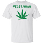 Vegetarian Marijuana T-Shirt CustomCat