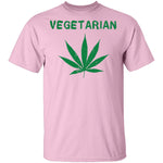 Vegetarian Marijuana T-Shirt CustomCat
