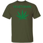 Vegetarian Marijuana T-Shirt CustomCat