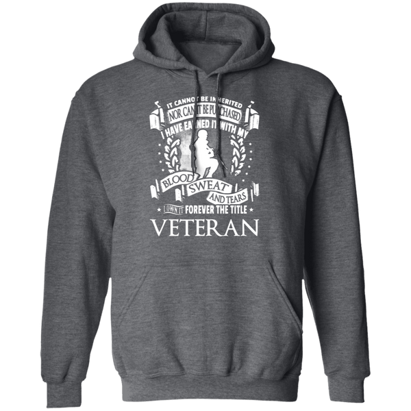 Veteran Blood Sweat And Tears T-Shirt CustomCat